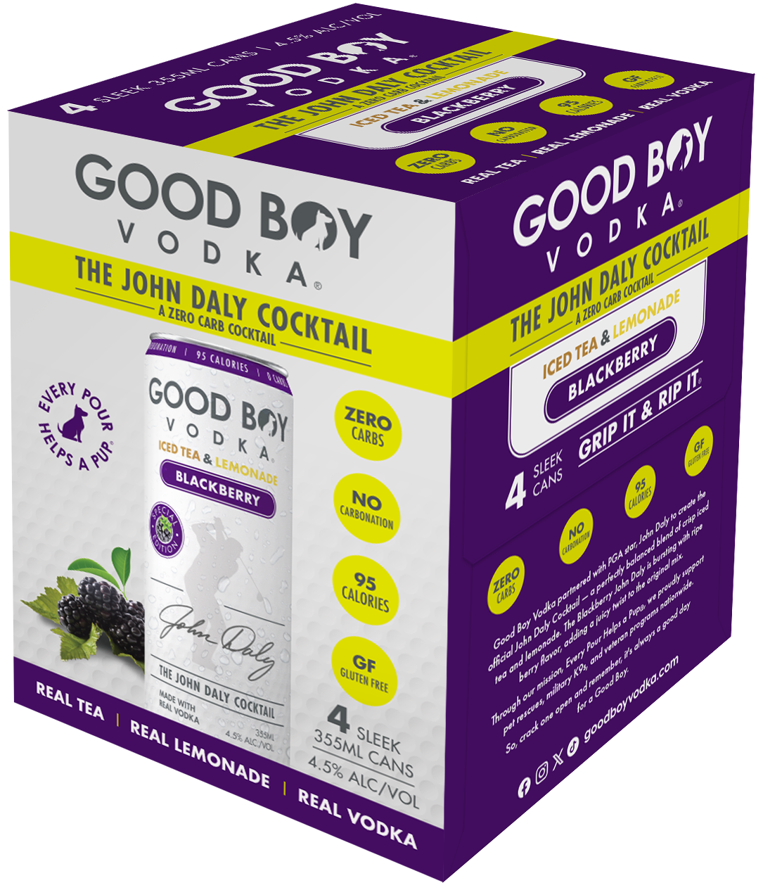 John Daly Cocktail Blackberry 4pk