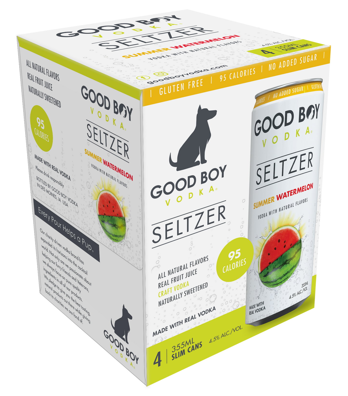 Good Boy Vodka Cocktail - Summer Watermelon 4pk - Presale