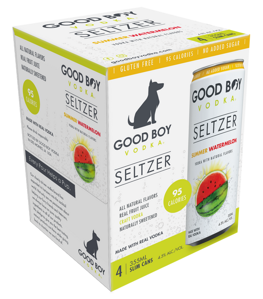 Good Boy Vodka Cocktail - Summer Watermelon 4pk - Presale